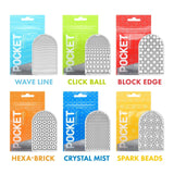 Tenga - Pocket Stroker Masturbator (Clear) - CherryAffairs.sg