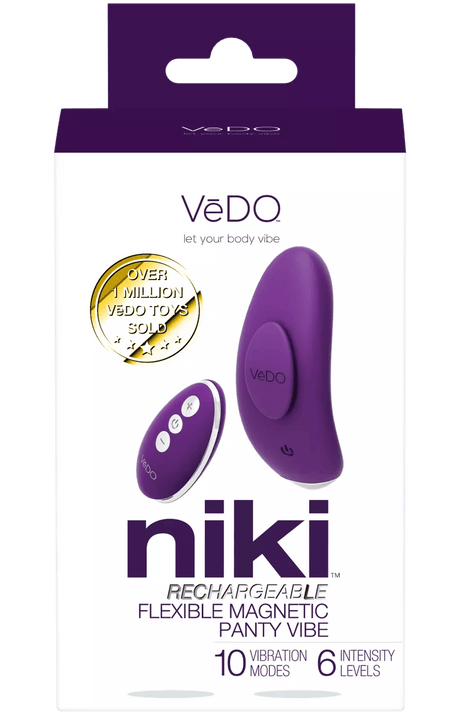 VeDO - Niki Remote Rechargeable Panty Vibe (Deep Purple) VD1102 CherryAffairs