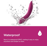 WE VIBE - Rave 2 App-Controlled Vibrating G Spot Dildo CherryAffairs