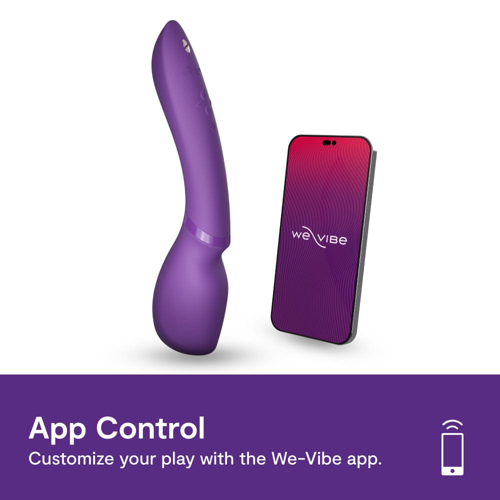 WE VIBE - Wand 2 App-Controlled Wand Massager (Purple) WEV1082 CherryAffairs