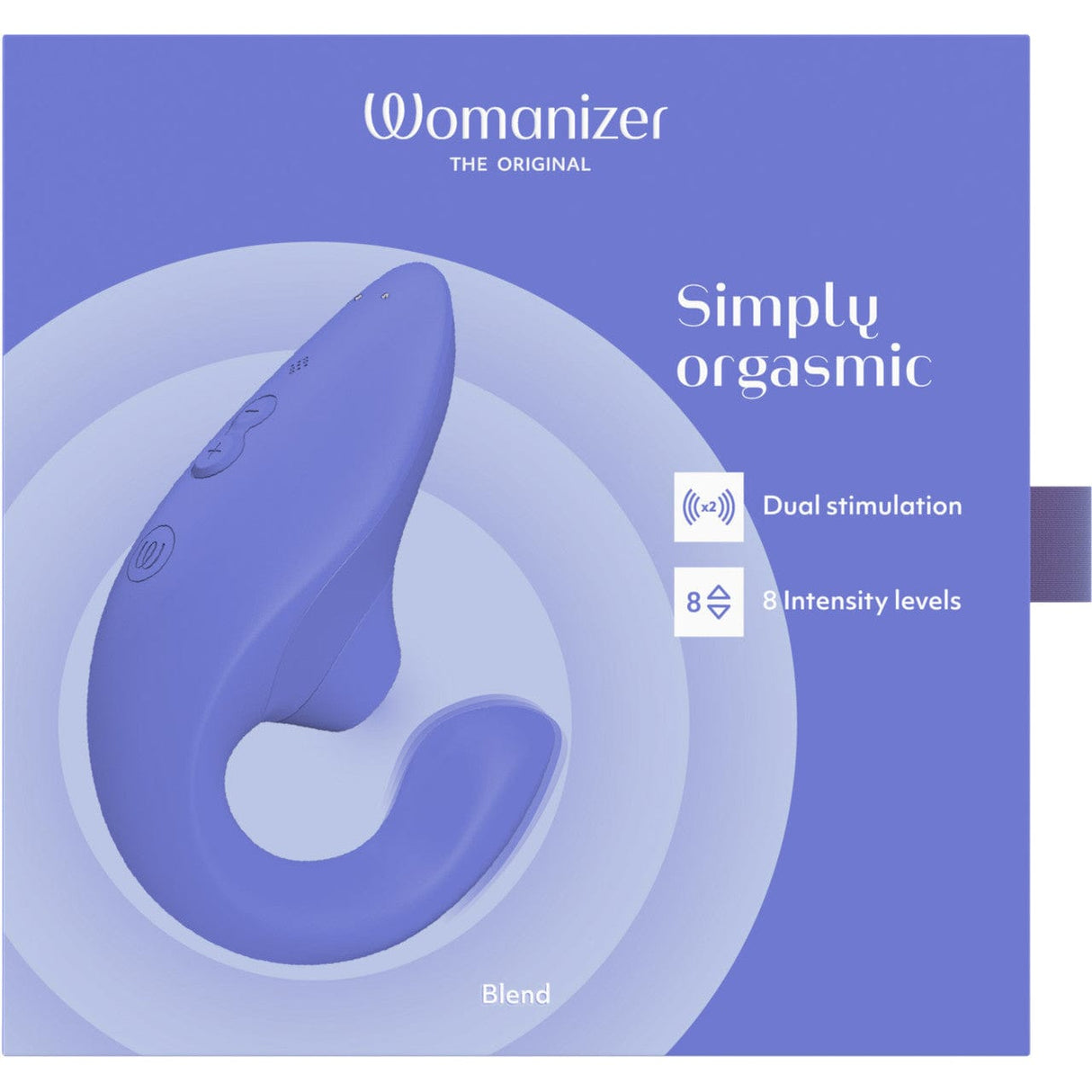 Womanizer - Blend The Original Clitoral Clit Stimulator with G Spot Dildo CherryAffairs