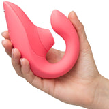 Womanizer - Blend The Original Clitoral Clit Stimulator with G Spot Dildo CherryAffairs