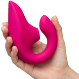 Womanizer - Blend The Original Clitoral Clit Stimulator with G Spot Dildo CherryAffairs