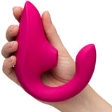 Womanizer - Blend The Original Clitoral Clit Stimulator with G Spot Dildo CherryAffairs