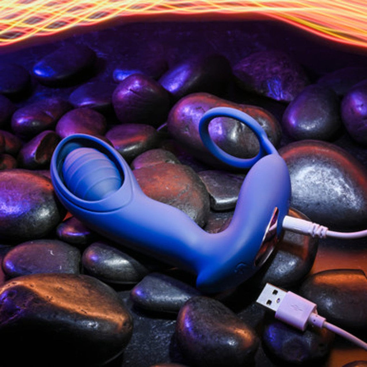 Zero Tolerance - Extra Mile Prostate Massager with Cock Ring (Blue) ZR1076 CherryAffairs