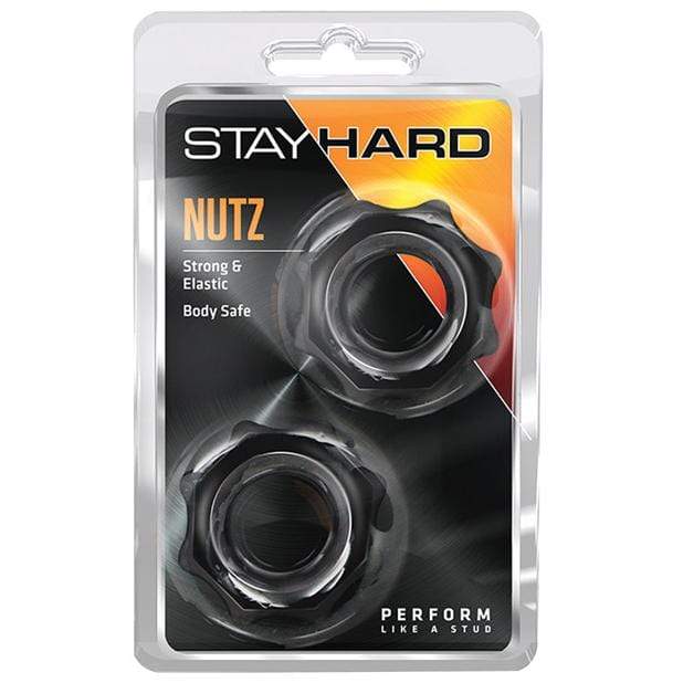 Blush Novelties - Stay Hard Nutz Cock Rings (Black) BN1102 CherryAffairs