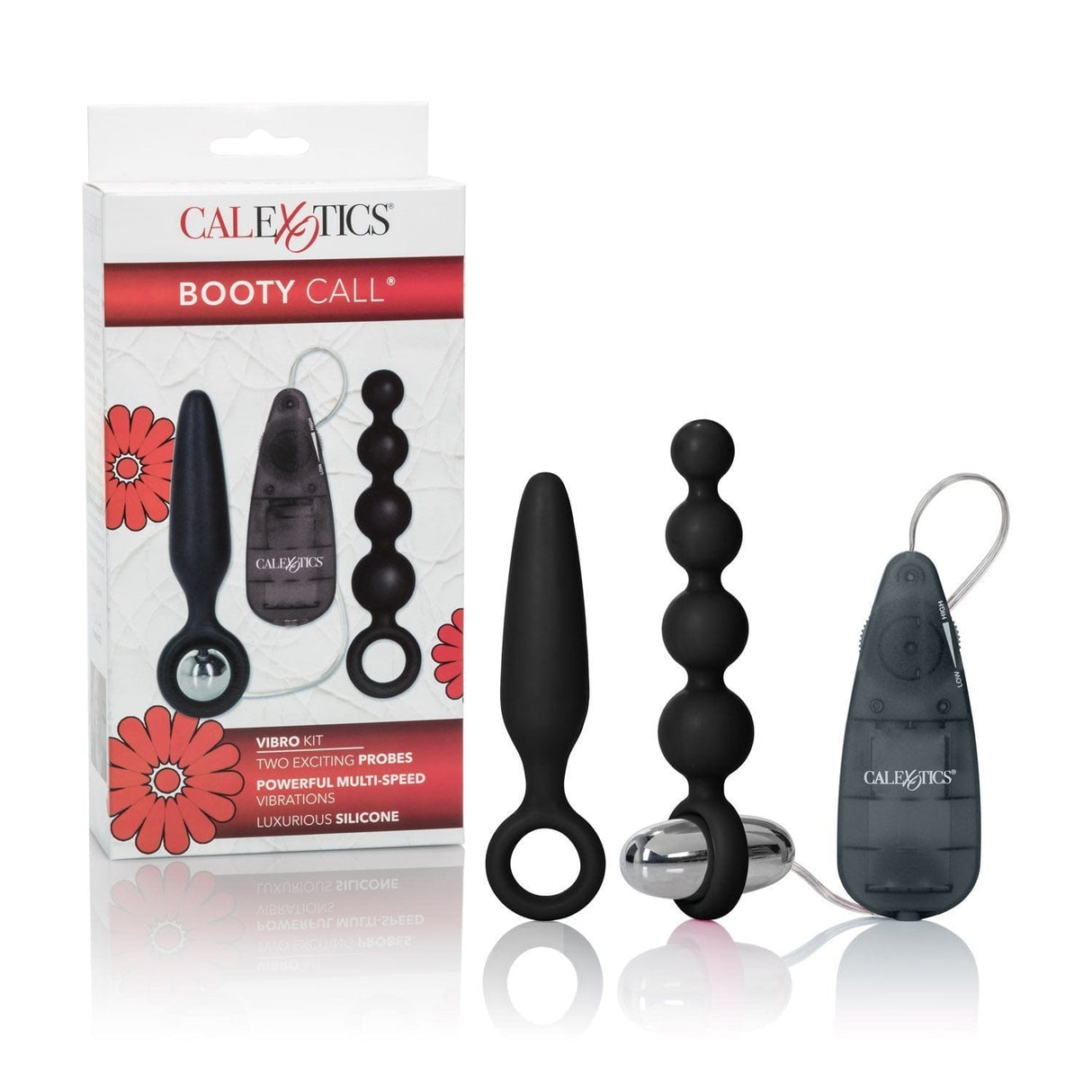 California Exotics - Booty Call Prostate Massager Vibro Kit  Black 716770078186 Prostate Massager (Vibration) Non Rechargeable