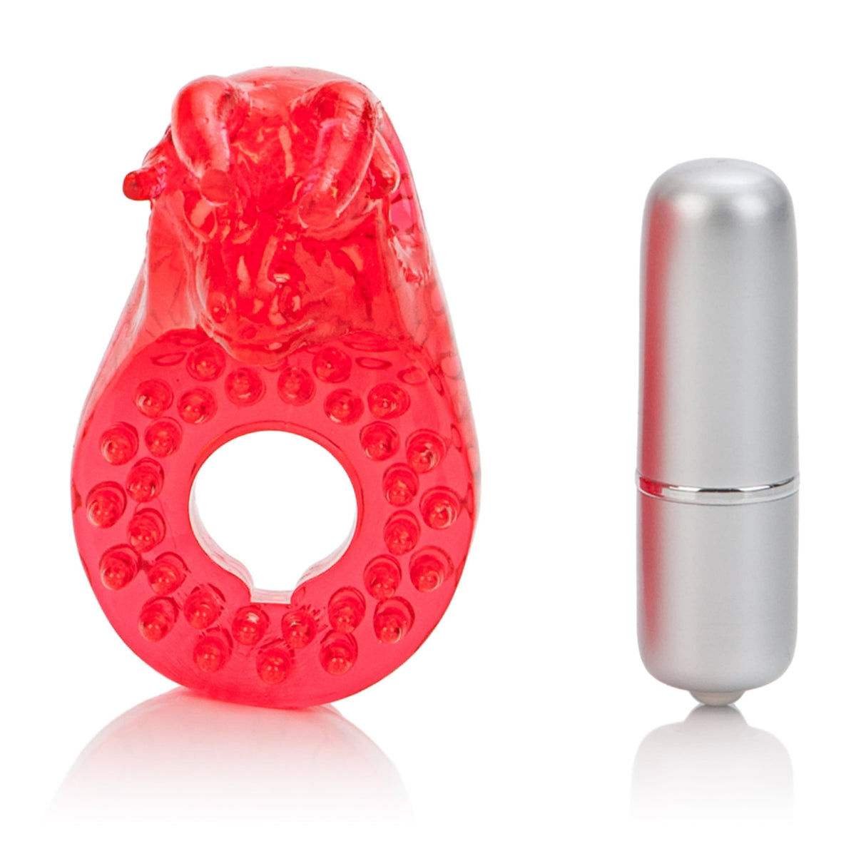 California Exotics - Couple's Raging Bull Vibrating Cock Ring (Red) CE1580 CherryAffairs