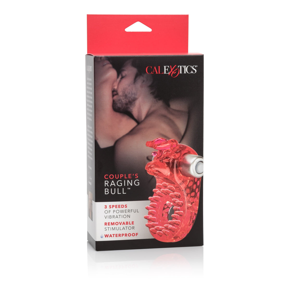 California Exotics - Couple's Raging Bull Vibrating Cock Ring (Red) CE1580 CherryAffairs