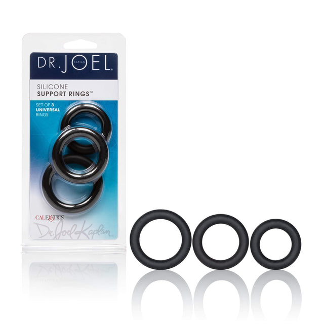 California Exotics - Dr. Joel Kaplan Silicone Support Cock Rings (Black) CE1657 CherryAffairs