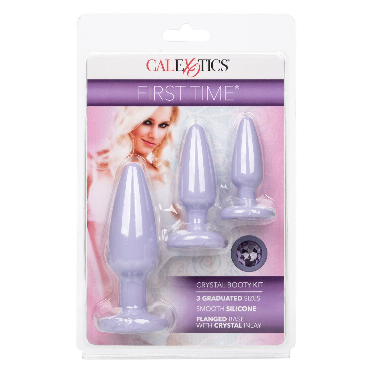 California Exotics - First Time Crystal Booty Anal Kit (Purple) CE1965 CherryAffairs