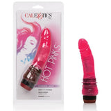 California Exotics - Hot Pinks Curved Jack Vibrating Dildo 6.5" (Pink) CE1321 CherryAffairs