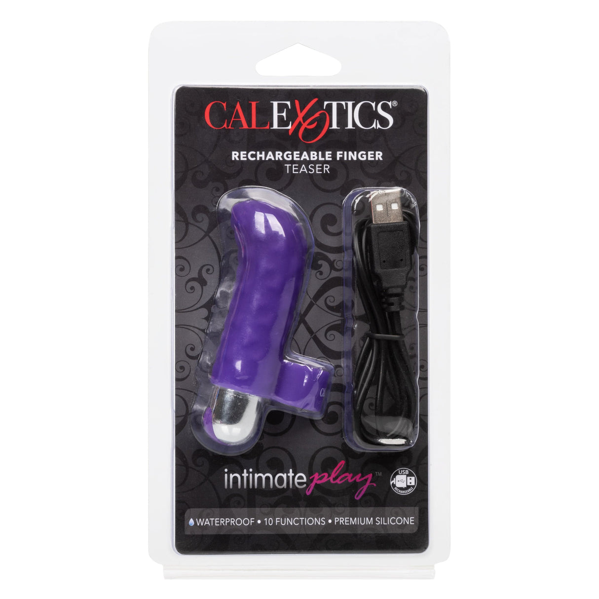 California Exotics - Intimate Play Rechargeable Finger Teaser Clit Massager (Purple) CE1928 CherryAffairs