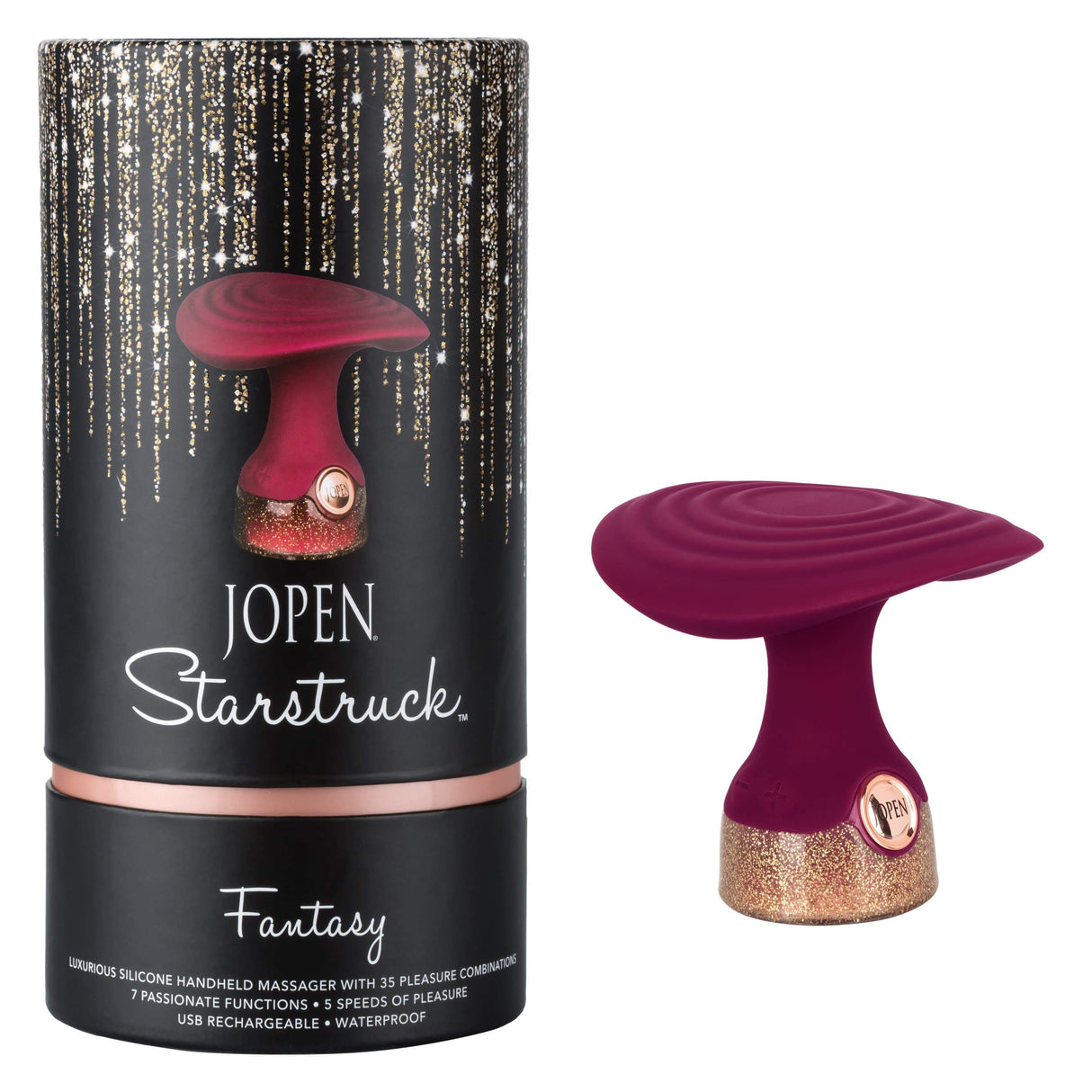 California Exotics - Jopen Starstruck Fantasy Luxurious Silicone Handheld Massager (Red) CE1764 CherryAffairs