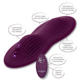 California Exotics - Lust Remote Control Dual Rider Clit Massager (Purple) CE1954 CherryAffairs