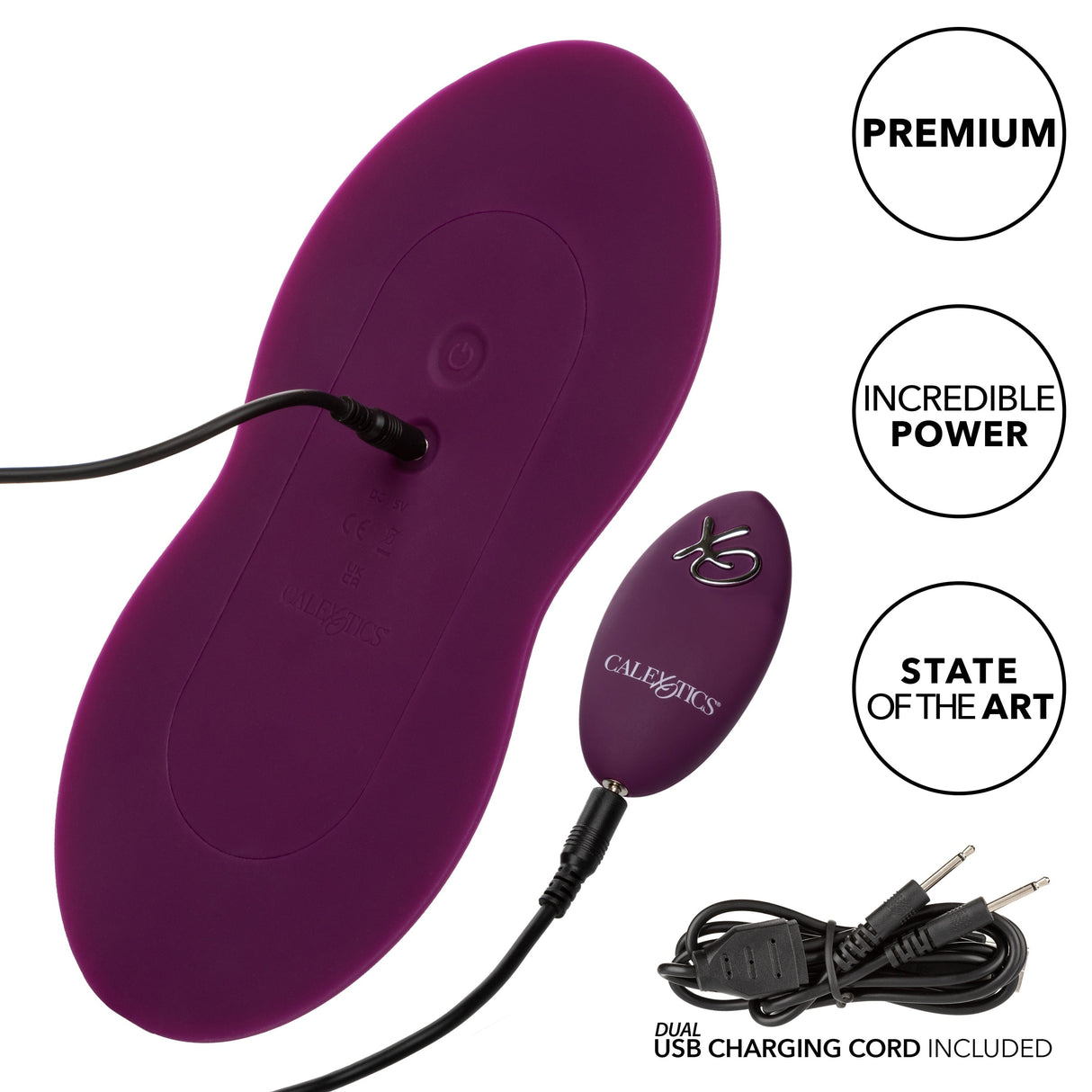 California Exotics - Lust Remote Control Dual Rider Clit Massager (Purple) CE1954 CherryAffairs