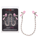 California Exotics - Nipple Play Crystal Chain Nipple Clamps CherryAffairs