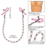 California Exotics - Nipple Play Crystal Chain Nipple Clamps CherryAffairs