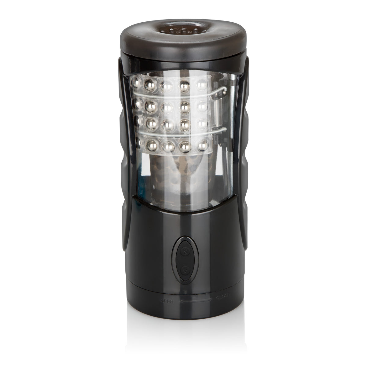 California Exotics - Optimum Power Ultimate Power Stroker Beaded Masturbator (Black) CE1616 CherryAffairs