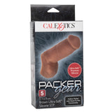 California Exotics - Packer Gear Ultra Soft Silicone STP Hollow Dildo 5" (Brown) CE1930 CherryAffairs