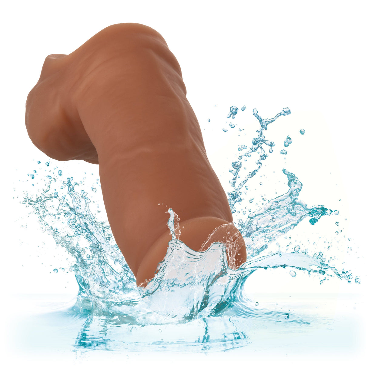 California Exotics - Packer Gear Ultra Soft Silicone STP Hollow Dildo 5" (Brown) CE1930 CherryAffairs