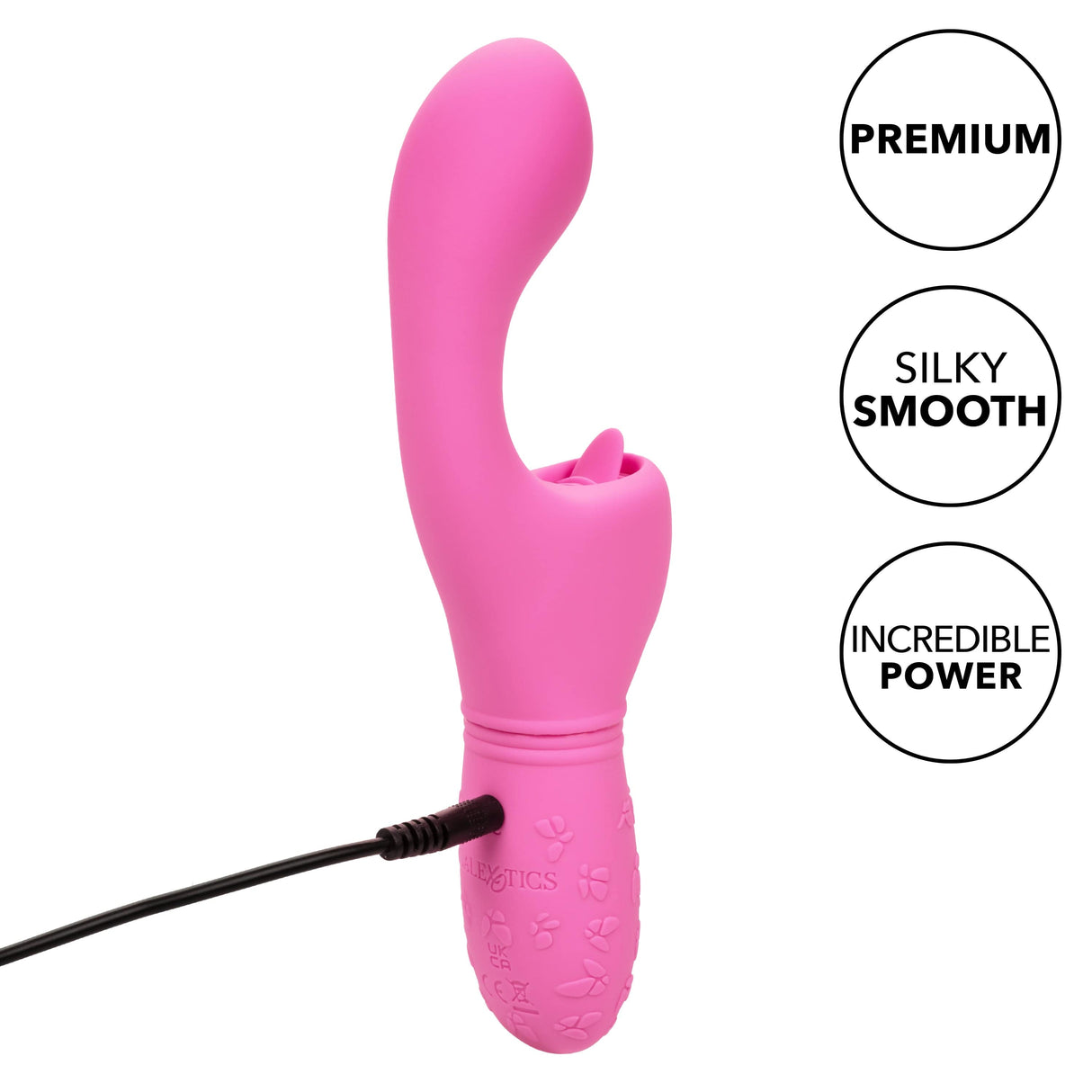 California Exotics - Rechargeable Butterfly Kiss Flicker G Spot Vibrator (Pink) | CherryAffairs CherryAffairs.sg California Exotics - Rechargeable Butterfly Kiss Flicker G Spot Vibrator (Pink) | CherryAffairs CherryAffairs.sg