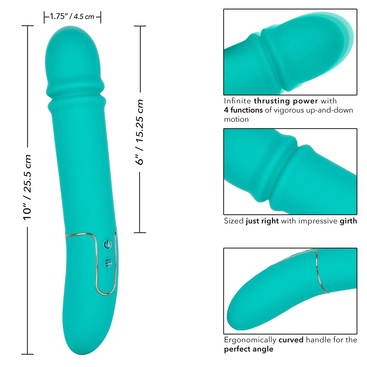 California Exotics - Shameless Flirt Vibrator (Green) CE1865 CherryAffairs