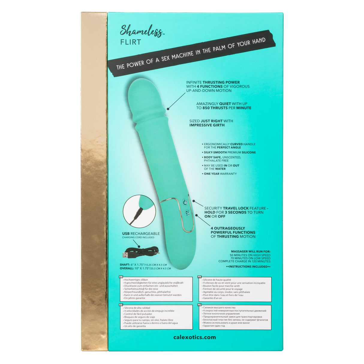 California Exotics - Shameless Flirt Vibrator (Green) CE1865 CherryAffairs