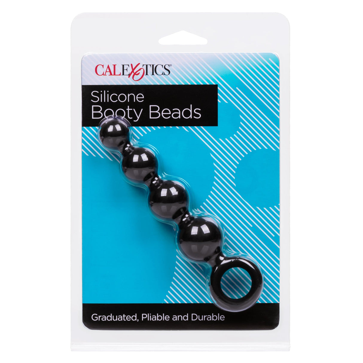 California Exotics - Silicone Booty Anal Beads (Black) CE1911 CherryAffairs