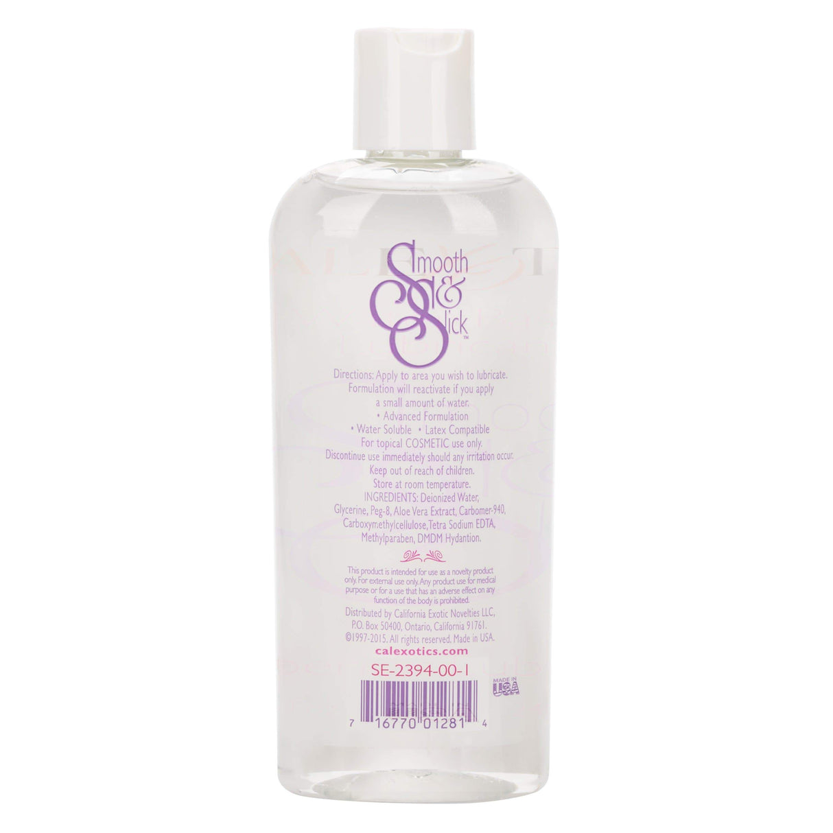 California Exotics - Smooth and Slick Water Based Lubricant 240ml CE1817 CherryAffairs