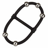 California Exotics - Steel Beaded Dual Silicone Maximizer Dual Cock Ring (Black) CE1941 CherryAffairs