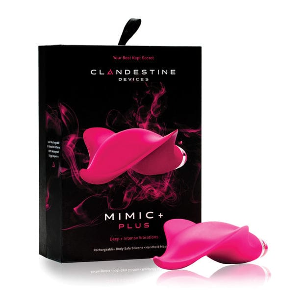 Clandestine - Devices Mimic Plus Deep Intense Vibrating Clit Massager (Magenta) CL1002 CherryAffairs