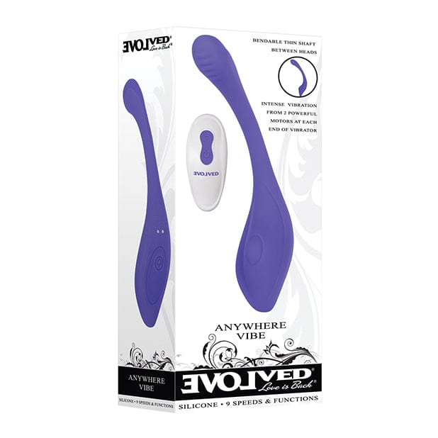 Evolved - Anywhere Vibe Remote Control Flexible Vibrator (Blue) EV1013 CherryAffairs