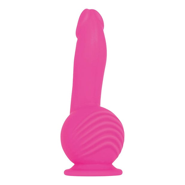 Evolved Ballistic Silicone Rechargeable Dildo Vibrator Pink