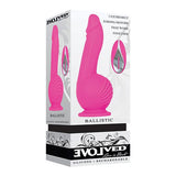 Evolved - Ballistic Silicone Rechargeable Dildo Vibrator (Pink) EV1014 CherryAffairs