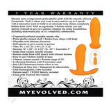 Evolved - Creamsicle Remote Control Silicone Vibrating Anal Plug (Orange) EV1021 CherryAffairs