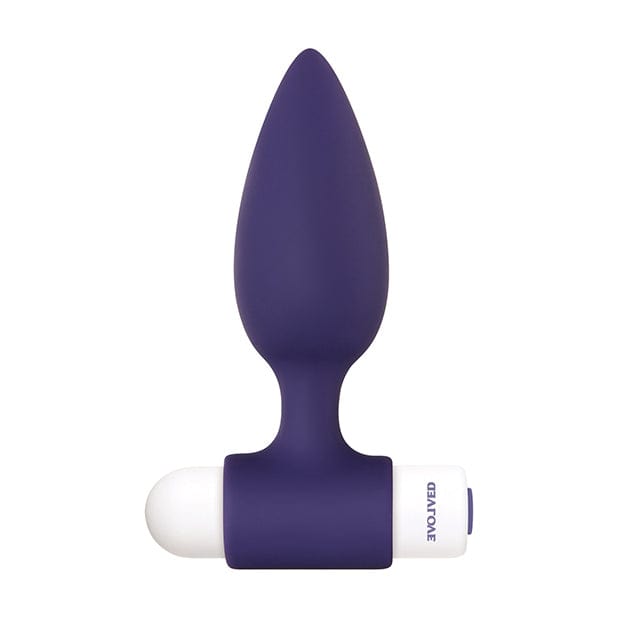 Evolved - Dynamic Duo Rechargeable Bullet Anal Plug (Purple/White) EV1022 CherryAffairs