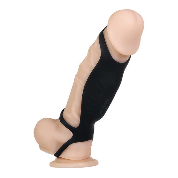 Evolved - Gender X Rocketeer Vibrating Silicone Penis Sheath (Black) EV1033 CherryAffairs