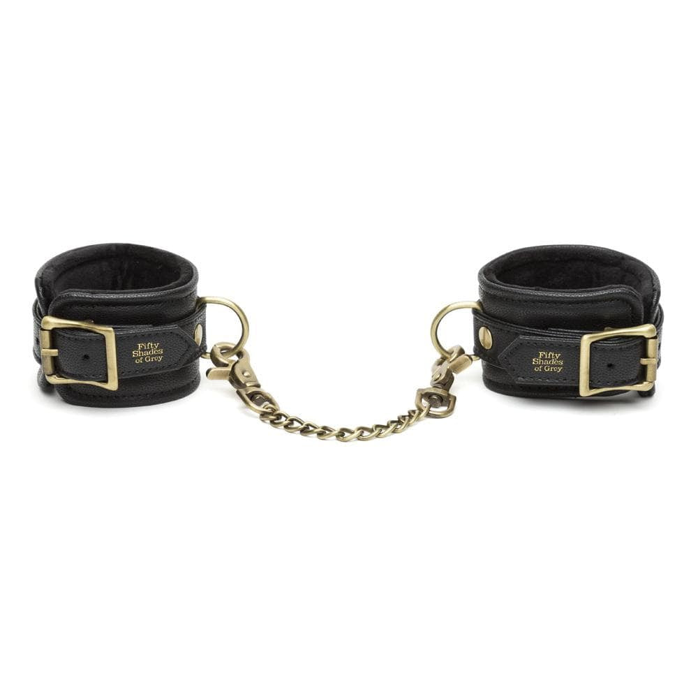 Fifty Shades of Grey - Bound to You Wrist Cuffs (Black) FSG1133 CherryAffairs