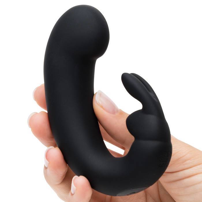 Fifty Shades of Grey - Sensation Rechargeable G-Spot Rabbit Vibrator (Black) FSG1161 CherryAffairs