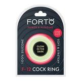 Forto - F 12 Silicone Cock Ring Glow in the Dark (Yellow) OT1198 CherryAffairs