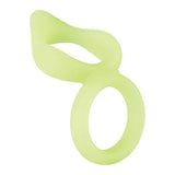 Forto - F 88 Silicone Double Cock and Ball Ring Glow in the Dark (Yellow) OT1199 CherryAffairs