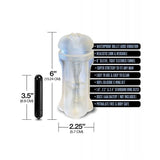 Happy Ending - MSTR B8 Squeeze Box Vibrating Pussy Masturbator Pack Kit of 5 (Clear)    Masturbator Soft Stroker (Vibration) Non Rechargeable