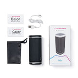 Lovense - Calor App-Controlled Warming Male Masturbator (Black)    Masturbator Soft Stroker (Vibration) Rechargeable