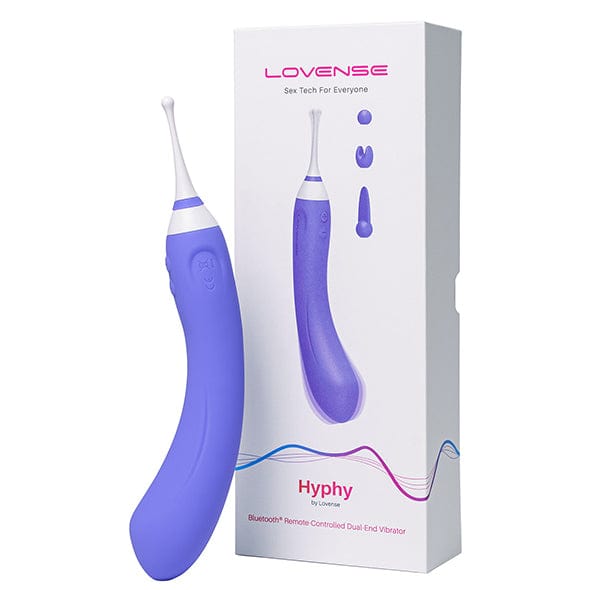 Lovense - Hyphy App-Controlled Dual End Vibrator (Purple)    Clit Massager (Vibration) Rechargeable