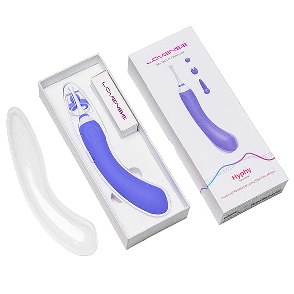 Lovense - Hyphy App-Controlled Dual End Vibrator (Purple)    Clit Massager (Vibration) Rechargeable