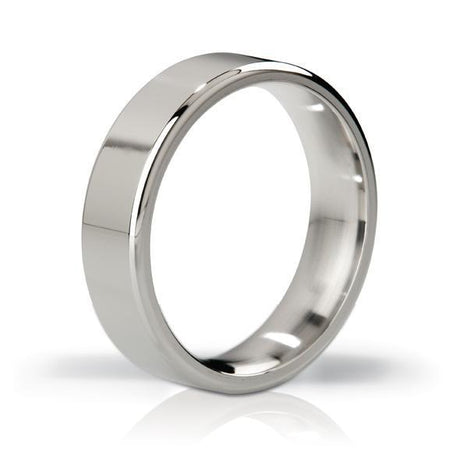 Mystim - His Ringness The Duke Polished Stainless Steel Cock Ring - CherryAffairs.sg