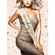 OMG International - Birthday Girl Party Sash (Gold) OT1195 CherryAffairs