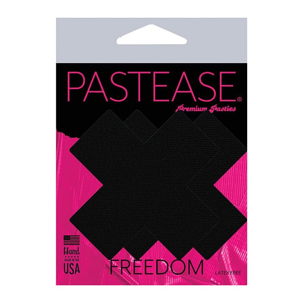 Pastease - Basic Matte Plus X Pasties Nipple Covers O/S (Black)    Nipple Covers