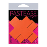 Pastease - Basic Plus X Black Light Reactive Pasties Nipple Covers O/S (Neon Orange)    Nipple Covers